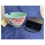Pioneer Woman Bowl w/Elec Alarm Clock
