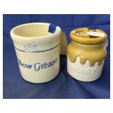 Teleflora White & Gold Honey Pot & Crock