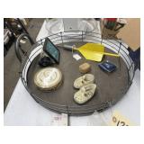 Metal Tray w/Vintage Doll Shoes - Coasters