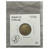 1938 G Nazi Coin