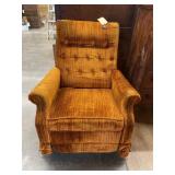 Vintage Upholstered Rocking Recliner