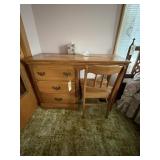 Wood Desk w/Chair