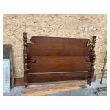 Vintage Wood Bed Frame 57"W - Headboard