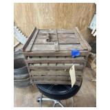 Vintage Wooden Egg Crate