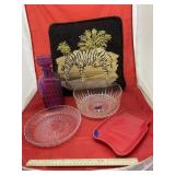 5 Pcs - Pillow - Glass Trays & Bowls - Decanter