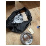 Dog Carrier & Bowl