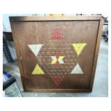 Large Wood Chinese Checkers Board 24"x24"