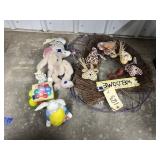 Easter Wreath & 4 Bunnies