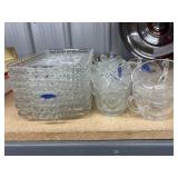 Glass Party Trays & Cups