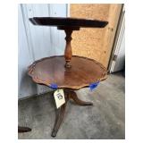 2-Tiered Side Table 23"Dia x 30"H