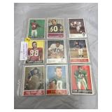 9 - Assorted Football Cards 60-70 yr old