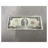 Red Seal $2 Bill - Extra Fine