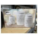 3 Pc - Ceramic Canister Set - NIB
