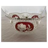 Golden Crown Glass Bowl