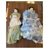 2 - Vintage Porcelain Dolls 1959