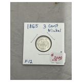 1865 US 3-Cent Piece
