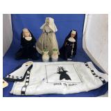 7 Pcs - Dolls - Salt/Pepper Shakers & More