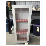Wood Display Case w/Glass Door 13"x8"x35"