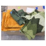 Crocheted Afghan - 2 Chair Cushions - Cushion