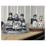 Ceramic Dutch Kids Figurine & Dutch Figurine