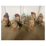 8 Pcs - Decorative Dwarfs & Bench
