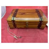 Small Wooden Box - Locked