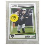 Derek Carr Football Card