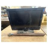 LG Flat Screen TV model 23LS7D & Wooden Leg
