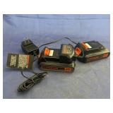 2 - Lithium 20 Volt Batteries & Charger
