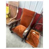 Upholstered Rocking Chair w/Ottoman
