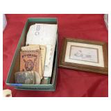 Small Framed Wall Art - Vintage Notebook