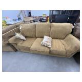 Cloth Sofa w/2 Throw Pillows 84"L