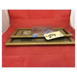 3 Pcs - 2 Framed Pics & Wall Plaque