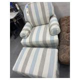 Cloth Upholstered Rocking Swivel Chair