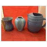 3 Pcs - Pottery Vases & Pitcher