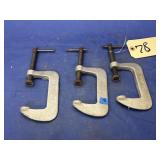 3 - Small C Clamps