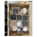 Baseballs & Baseball Display Cubes