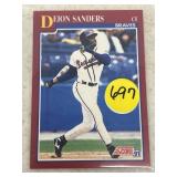 Deion Sanders Baseball Card