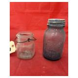 2 - Vintage Ball Glass Jars