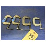 4 Pcs - Small C Clamps