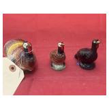 3 Pcs - Turkey Salt/Pepper Shakers