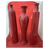 3 Pcs - Tall Vases
