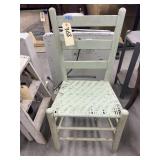 Wood Chair w/Woven Seat