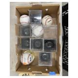 Baseballs & Baseball Display Cubes
