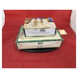 Wood Base w/11 Pc & 6 Pc Nativity Sets