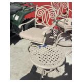 Side Table 19"Dia x 18"H & Matching Chair