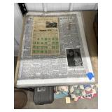 Vintage Calendar & Newspaper