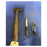 3 Pcs - Hammer & 2 Knives