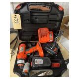Black & Decker Drill - Batteries - Charger 18V