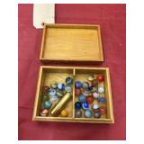 Wood Box w/Marbles